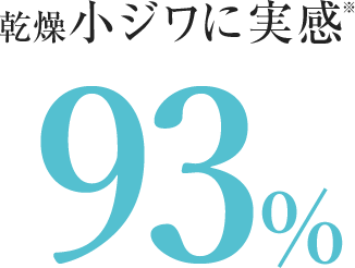 乾燥小ジワに実感