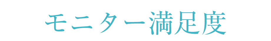 モニター満足度