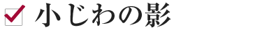 小じわの影