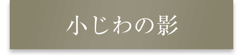小じわの影